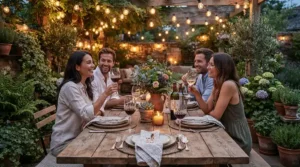 Setting up borosilicate vs soda-lime glass wine glasses on a backyard patio table for a weekend barbecue.